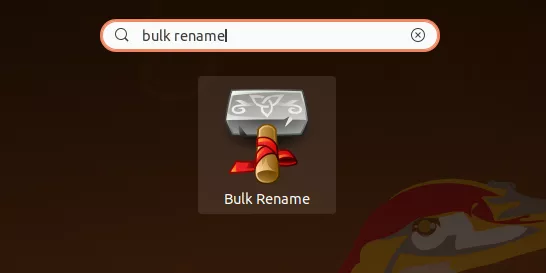 Opening the Bulk Rename utility