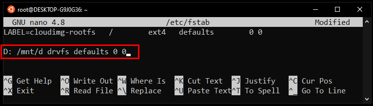 Adding a drive to fstab file for automatic mounting