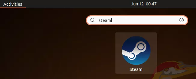 Opening Steam on Ubuntu