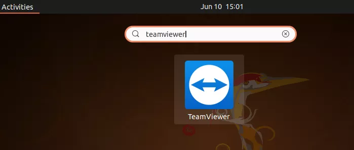 Opening TeamViewer from GNOME application menu