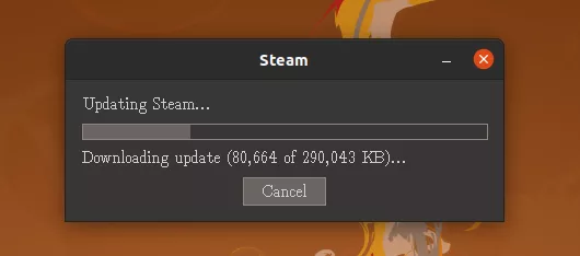 Steam updating prompt