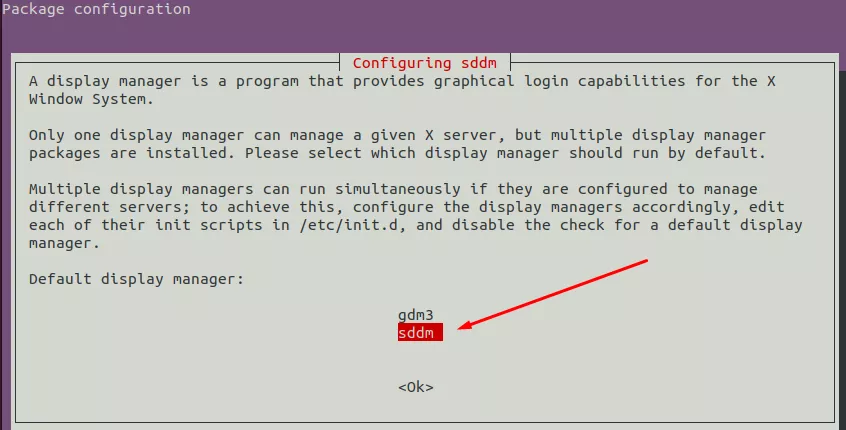 Configuring sddm as the default window manager