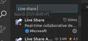 Search for Live Share