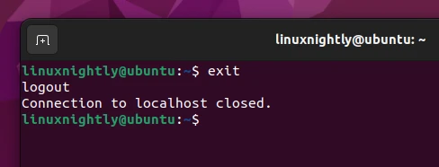 Disconnecting from an SSH terminal in Linux