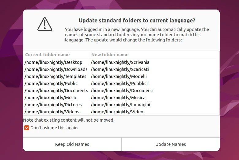Warning message after rebooting Ubuntu