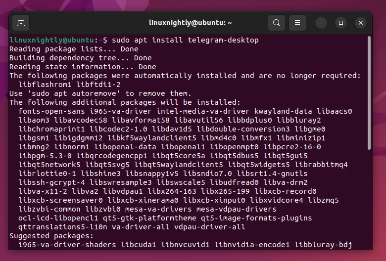 Installing a package on Ubuntu