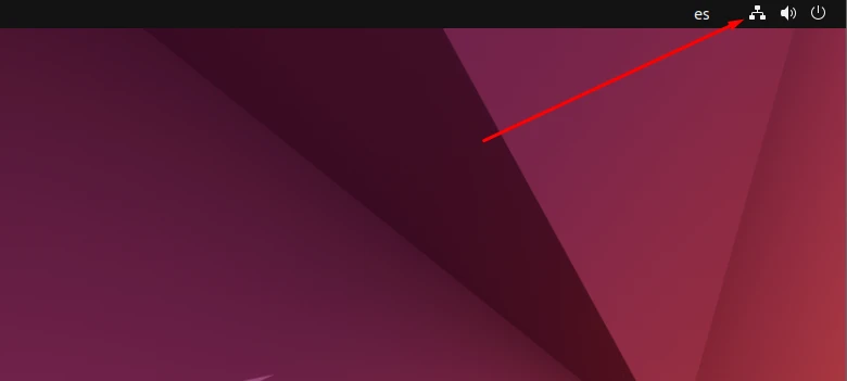Accesing network settings through Ubuntu desktop