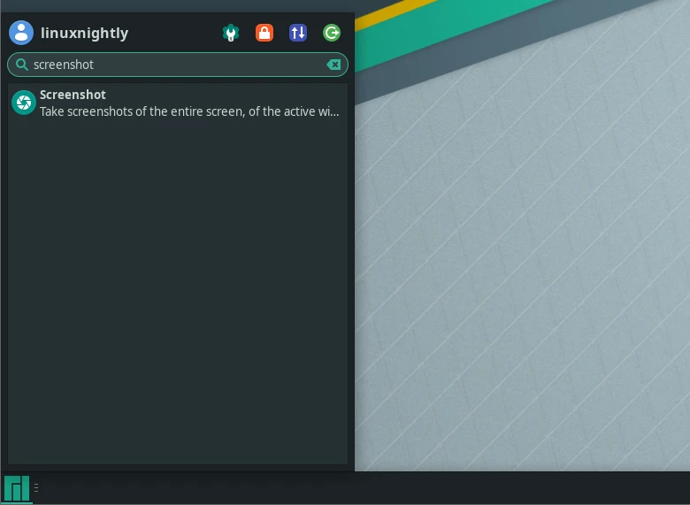 Accessing to the Screenshot software on Manjaro