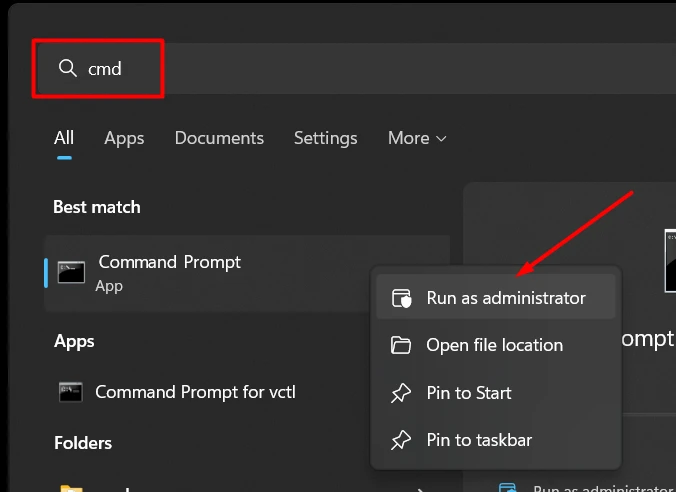 Opening the Windows command prompt with administrator permissions